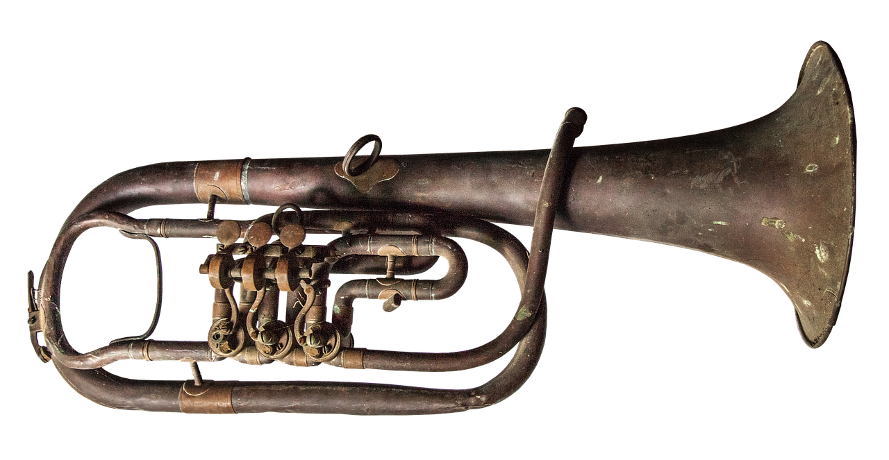 altes Blechblasinstrument
