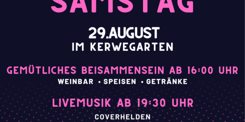 Kerwe Samstag im Kerwegarten Kerzenheim