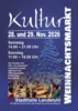 29.11.​2026 11:00 Uhrbis 19:00 Uhr Kulturweihnachtsmarkt [mehr]