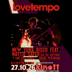 Di27.10.20 : 00 ***abgesagt*** LOVETEMPO New York Disco feat. Mattie Safer (Ex- The Rapture) Band Website KULTURZENTRUM KINETT Am Hofacker 11 66869 Kusel Mit LOVETEMPO geht der ehemalige Bassist der 00er Indie/Rave Band The Rapture full disco. Natürlich nicht in irgendeine – aus der Musik strömt das ganze …Studio 54 Lametta, allerdings entstaubt und knackig auf der Höhe der Zeit produziert. Fans von Bands wie TUXEDO, SAY SHE SHE, EASY LIFE oder JUNGLE können ihre neuen Dance Routines schonmal perfektionieren, alle anderen sollten zumindest die Tanzschuhe auf Hochglanz bringen. „I like LOVETEMPO“ (GILLES PETERSON, BBC6) x